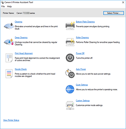 figure: Canon IJ Printer Assistant Tool